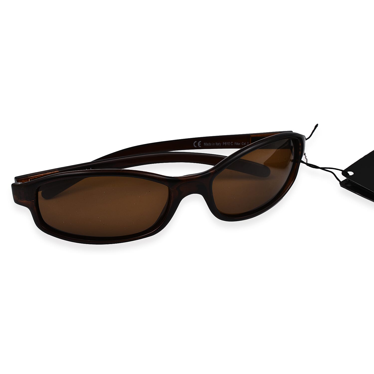 Polaroid Wrap Sunglasses - Brown 7556351 2