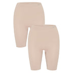 Bella Bodies Cool Fit Seamless High-Waisted Everyday Anti-Chafing Shorts (Size XXL) - Sand