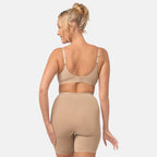 Bella Bodies Cool Fit Seamless High-Waisted Everyday Anti-Chafing Shorts (Size XXL) - Sand