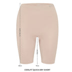 Bella Bodies Cool Fit Seamless High-Waisted Everyday Anti-Chafing Shorts (Size XXL) - Sand