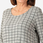 Polyamide Top Size L (16  to 18) - Grey White