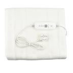 CUQOO Premium Heated Blanket with 3 Heat Setting & LED Indicator Light (Double Size 135x120 cm) - White
