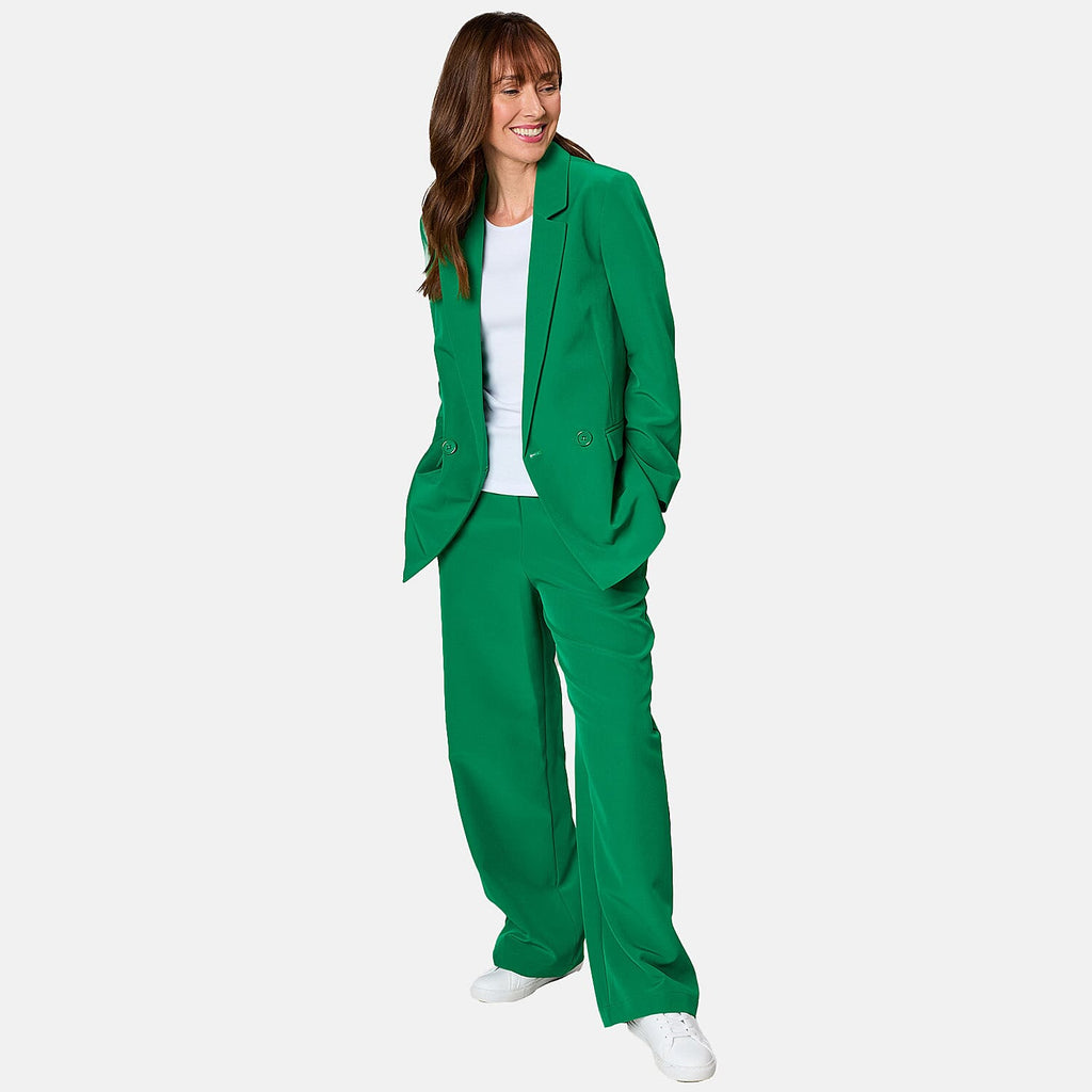 Emreco Relaxed Fit Blazer (Size 10) - Green