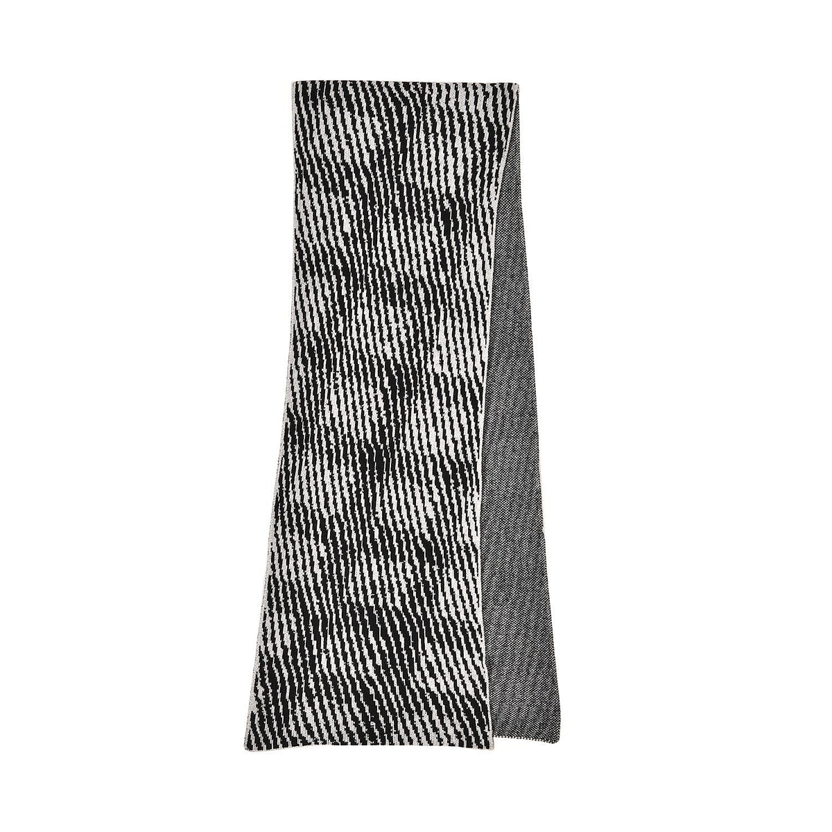 Closeout Deal - Stylish Knitted Scarf (One Size, 172x31 cm) - Black &amp; White V32610991 4