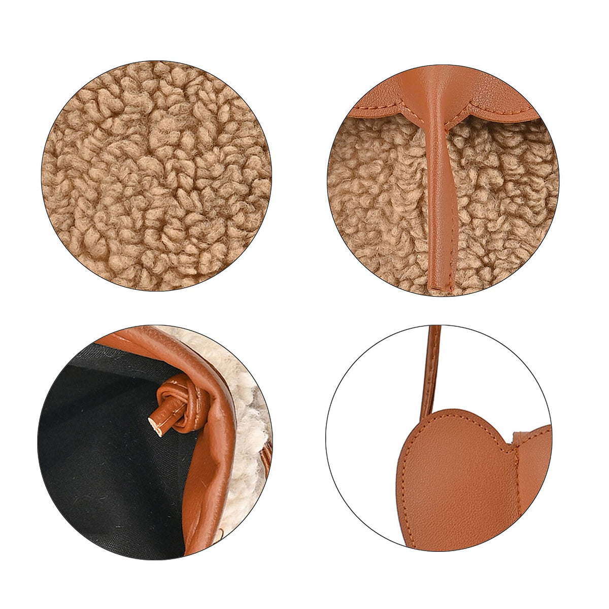 Designer Inspired Elephant Face Faux Leather Crossbody Bag with Long Shoulder Strap - Brown 7618554 3