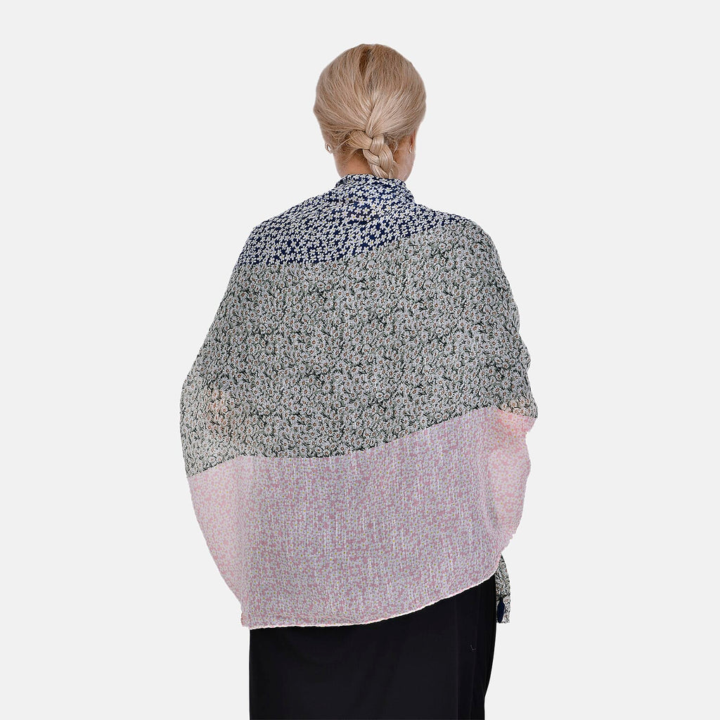 Designer Fringed Long Scarf (Size 180x1 cm) - Multi Color