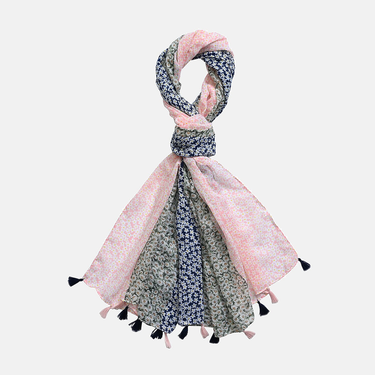 Closeout Deal New Arrival Printed Scarf with Tassels 7751687 5