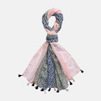 Designer Fringed Long Scarf (Size 180x1 cm) - Multi Color