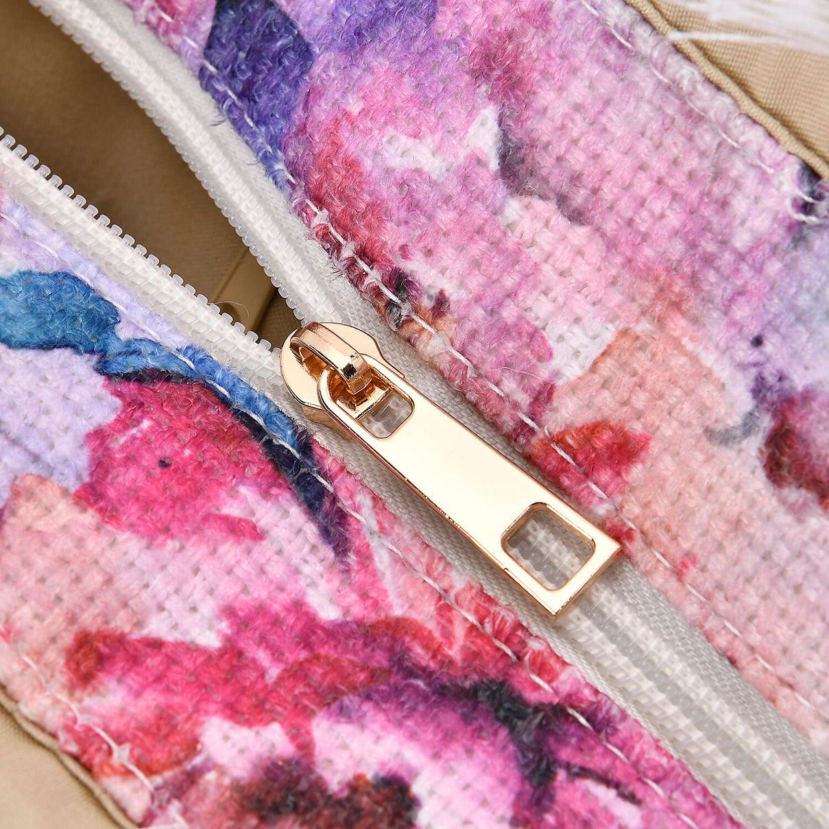 Floral Pattern Fringed Tote Bag with Handle Drop 7726401 5