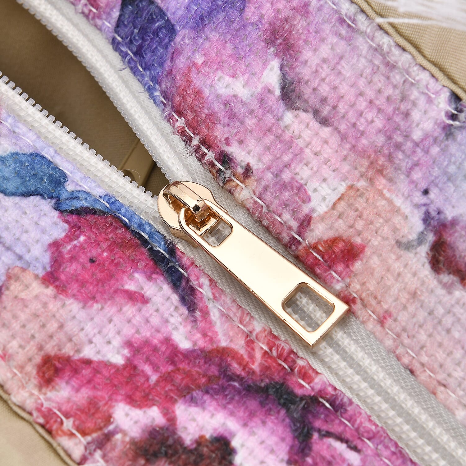 Floral Pattern Fringed Tote Bag with Handle Drop 7726401 5