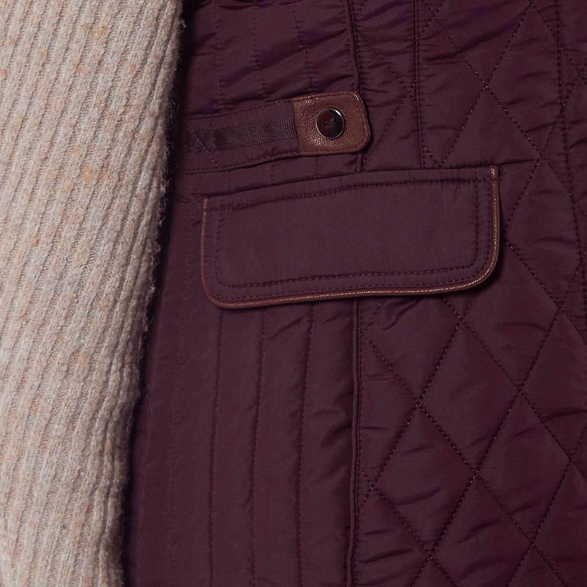 Charlotte West Caroline Padded Gilet (Size 10) - Plum 7722202 6
