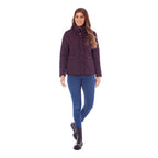 Charlotte West Autumn Winter GREENWICH Quilted Jacket  (Size 12) - Plum