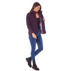 Charlotte West Autumn Winter GREENWICH Quilted Jacket  (Size 20 ) - Plum