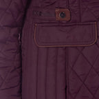 Charlotte West Autumn Winter GREENWICH Quilted Jacket  (Size 20 ) - Plum