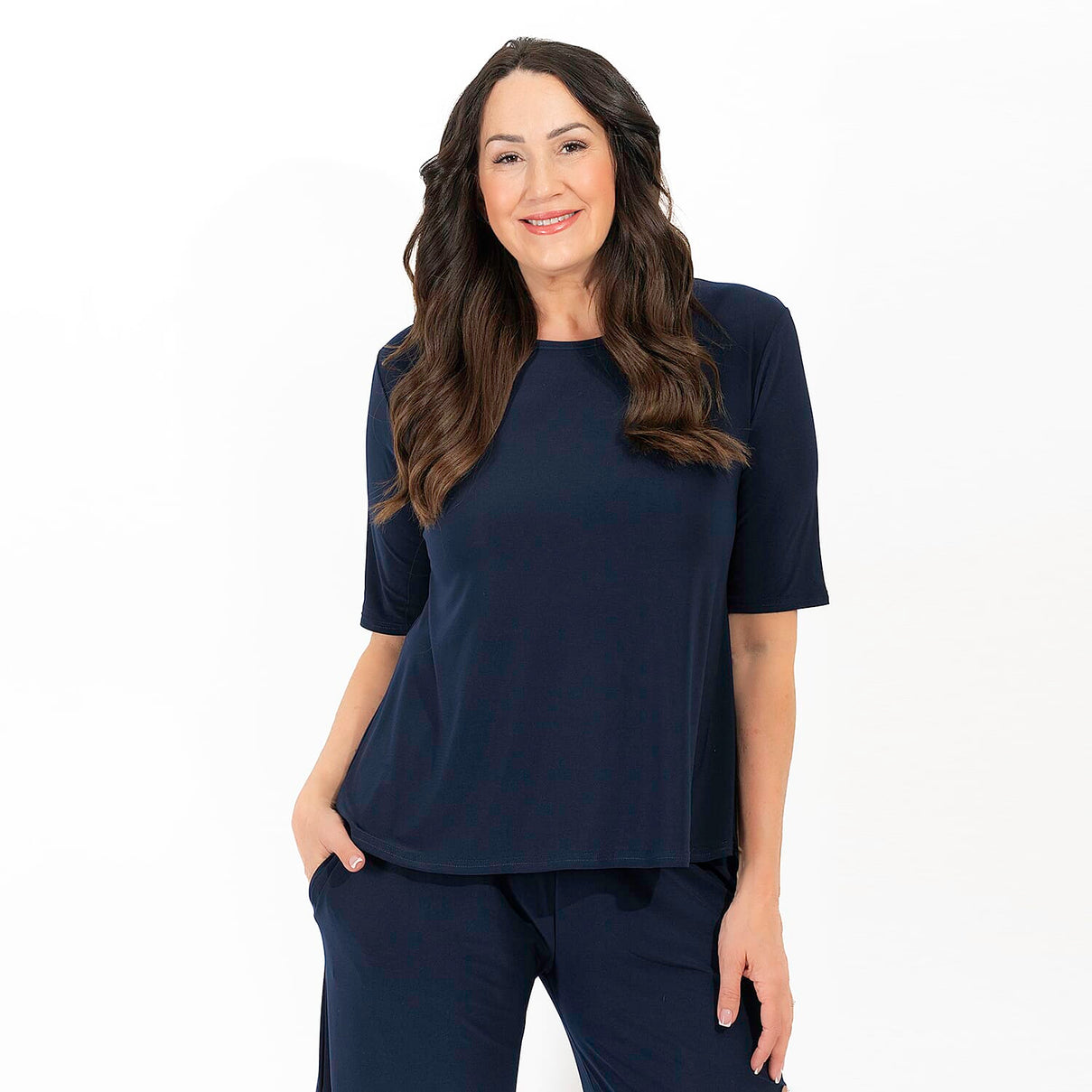 Polyester Jean and Pant-Trouser (Size 1x1 cm) - Navy 7730353 1