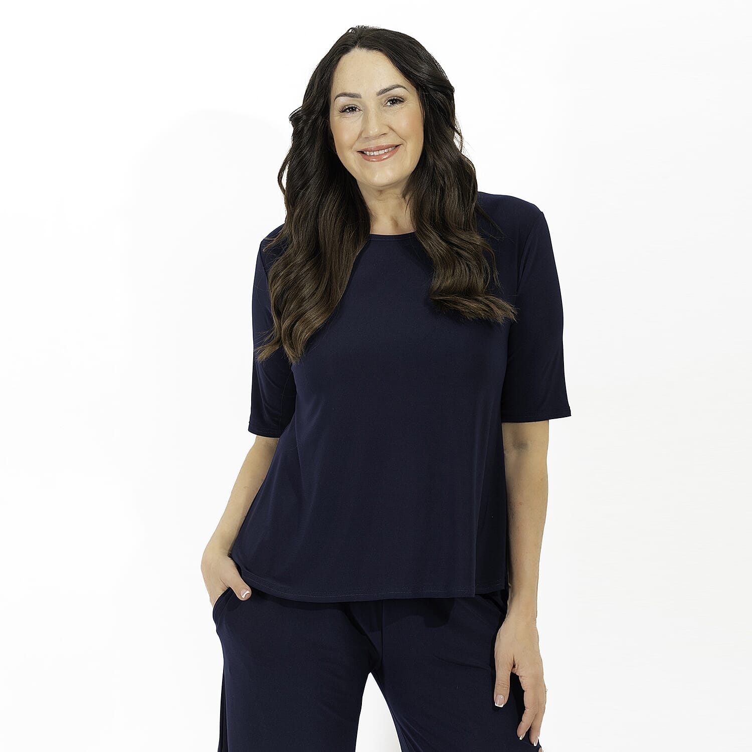 Polyester Jean and Pant-Trouser (Size 1x1 cm) - Navy 7730353 1