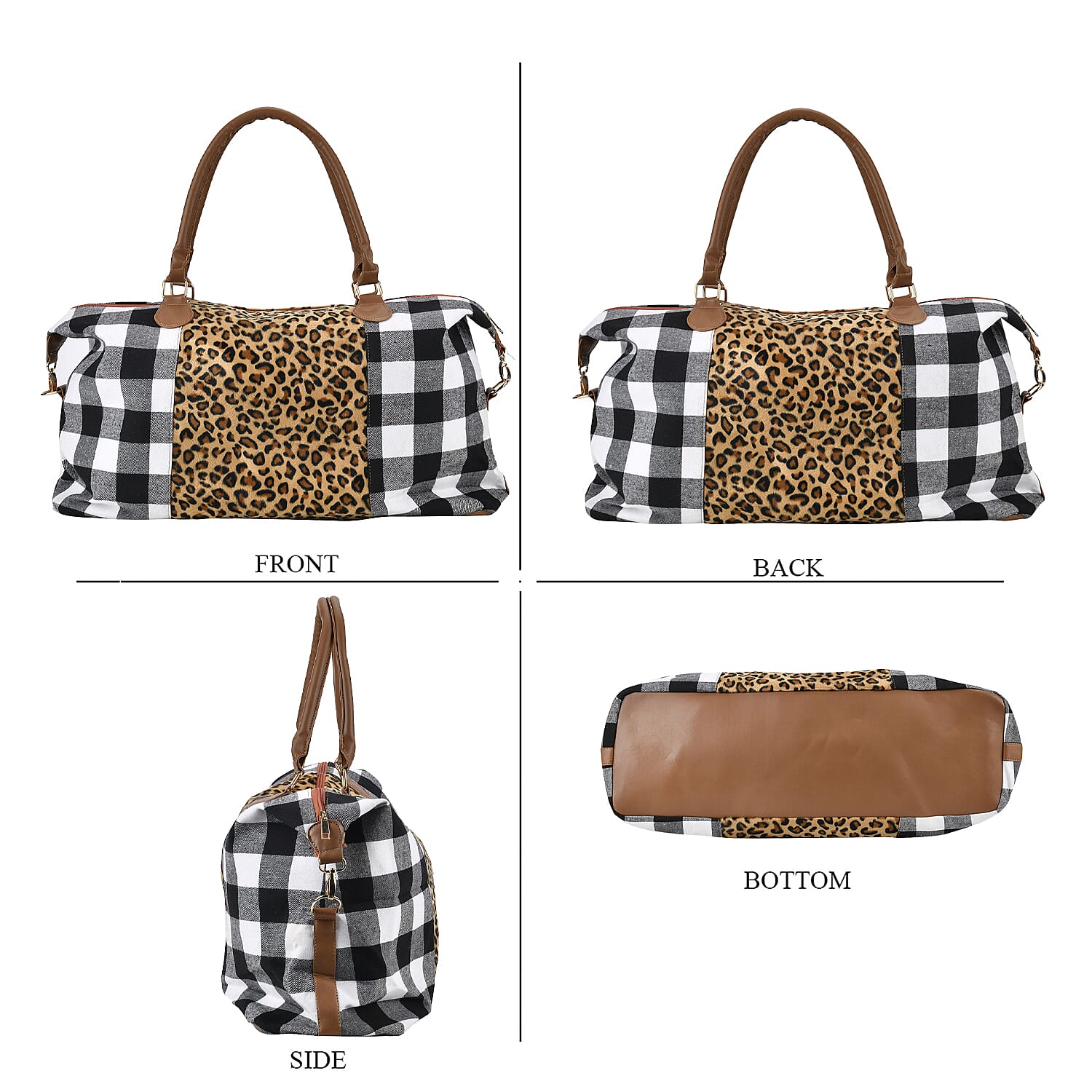 Leatherette Travel Duffle Bag 7737561 4