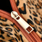 Leopard Travel Bag (Size 50x16x34 cm) - Brown and White