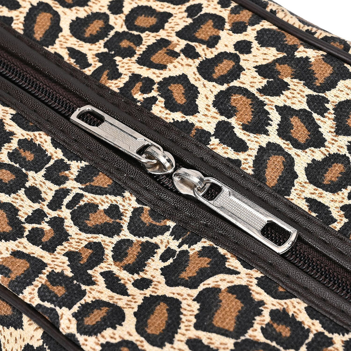 Polyester Leopard Travel Bag (Size 51x19x33 cm) - Brown &amp; White 7768243 5