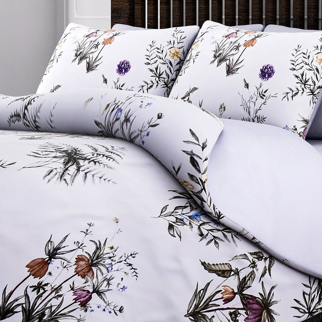 Polyester Microfiber Flower Comforter and Duvet (Size 200x1 cm) - Multi Color & Multicolor