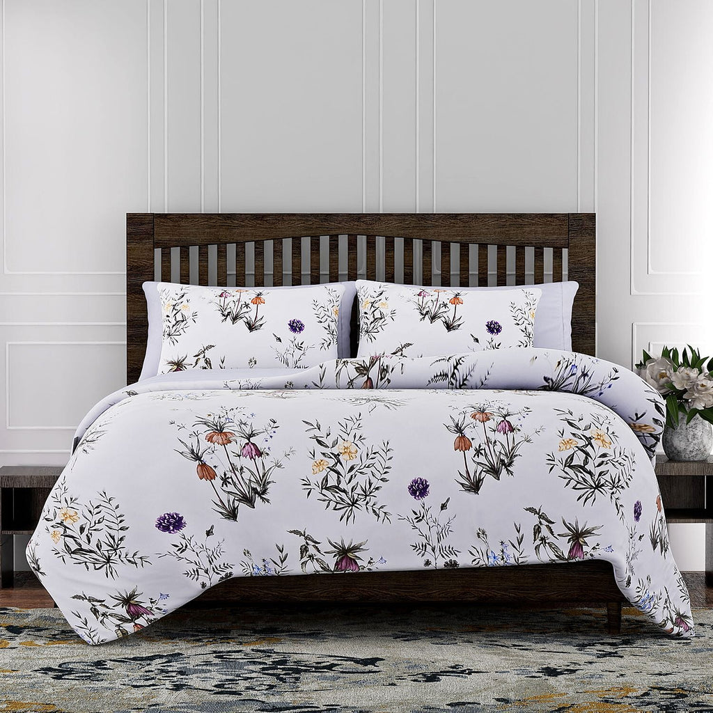 Polyester Microfiber Flower Comforter and Duvet (Size 200x1 cm) - Multi Color & Multicolor