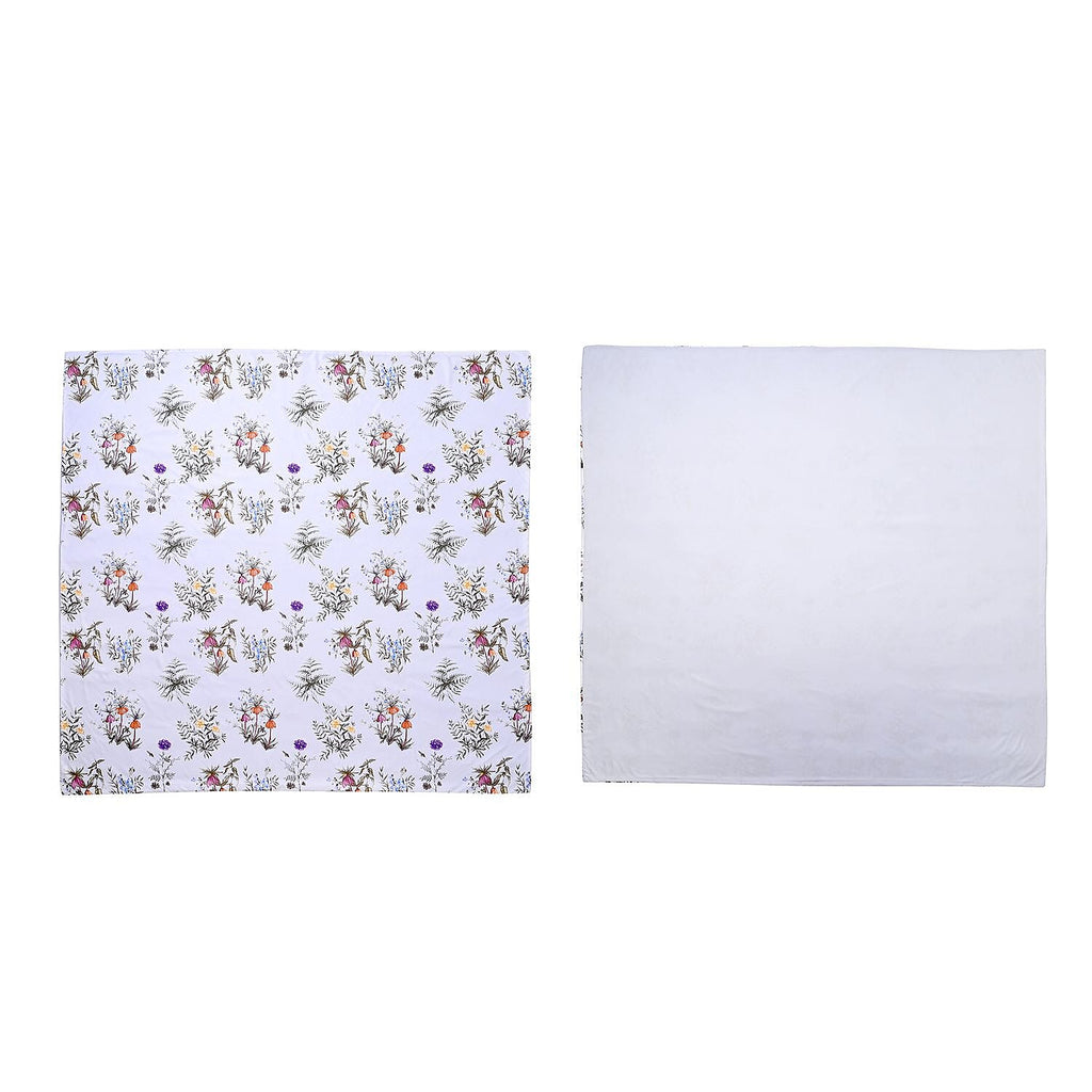 Polyester Microfiber Flower Comforter and Duvet (Size 200x1 cm) - Multi Color & Multicolor