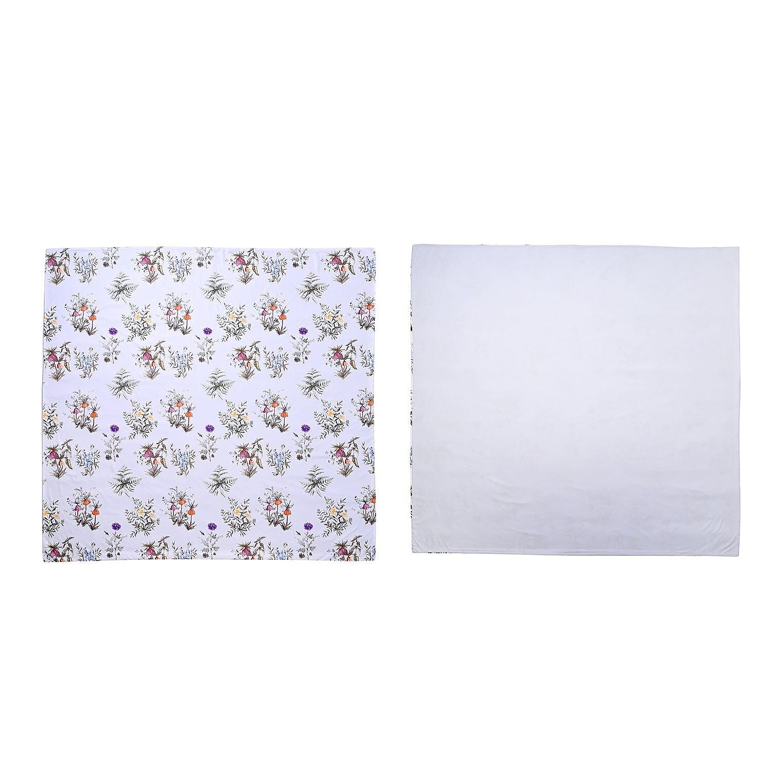 4-Piece Microfiber Printed Reversible Duvet Cover Set 7776455 7