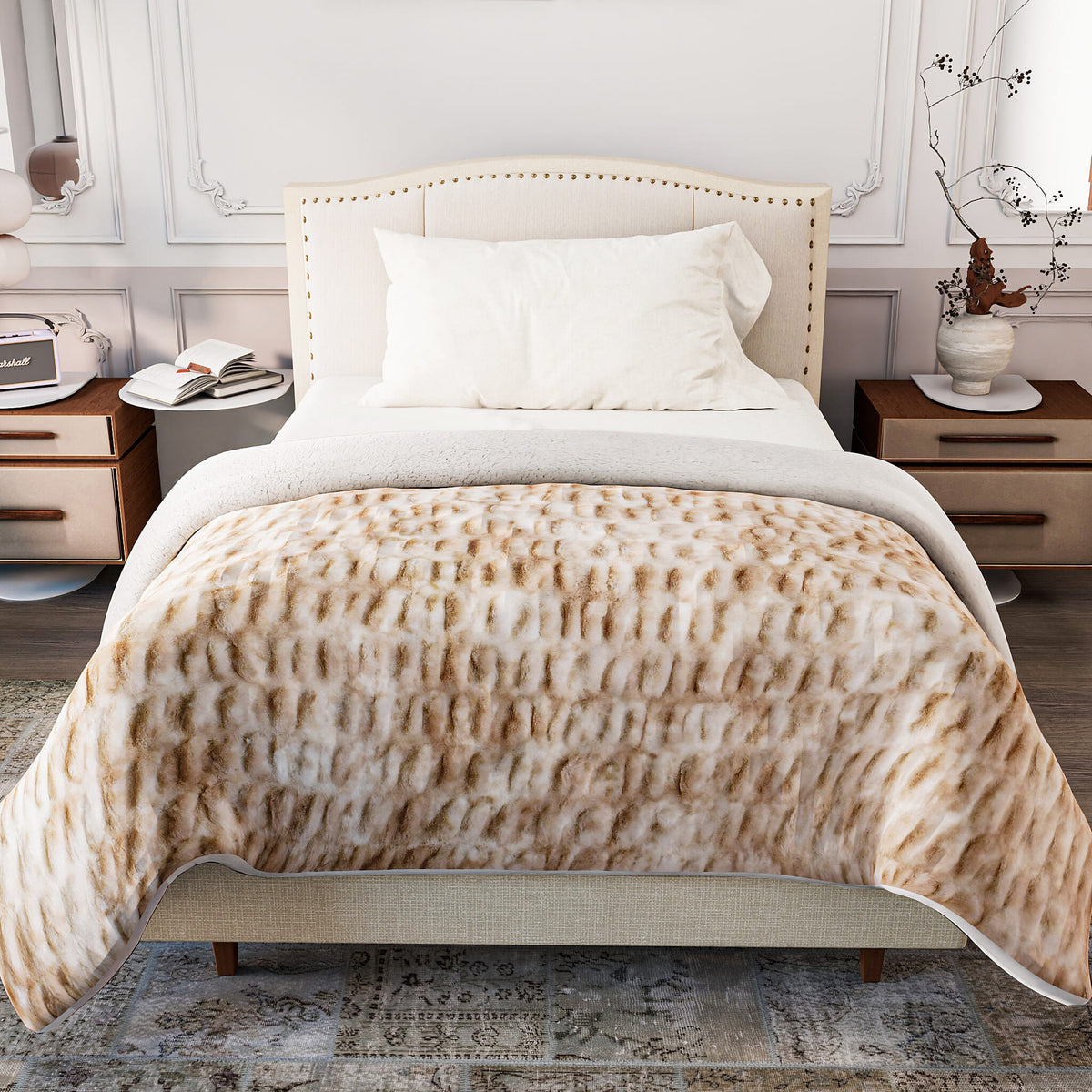 Super Soft Textured Sherpa Blanket - 600gsm 7786969 9