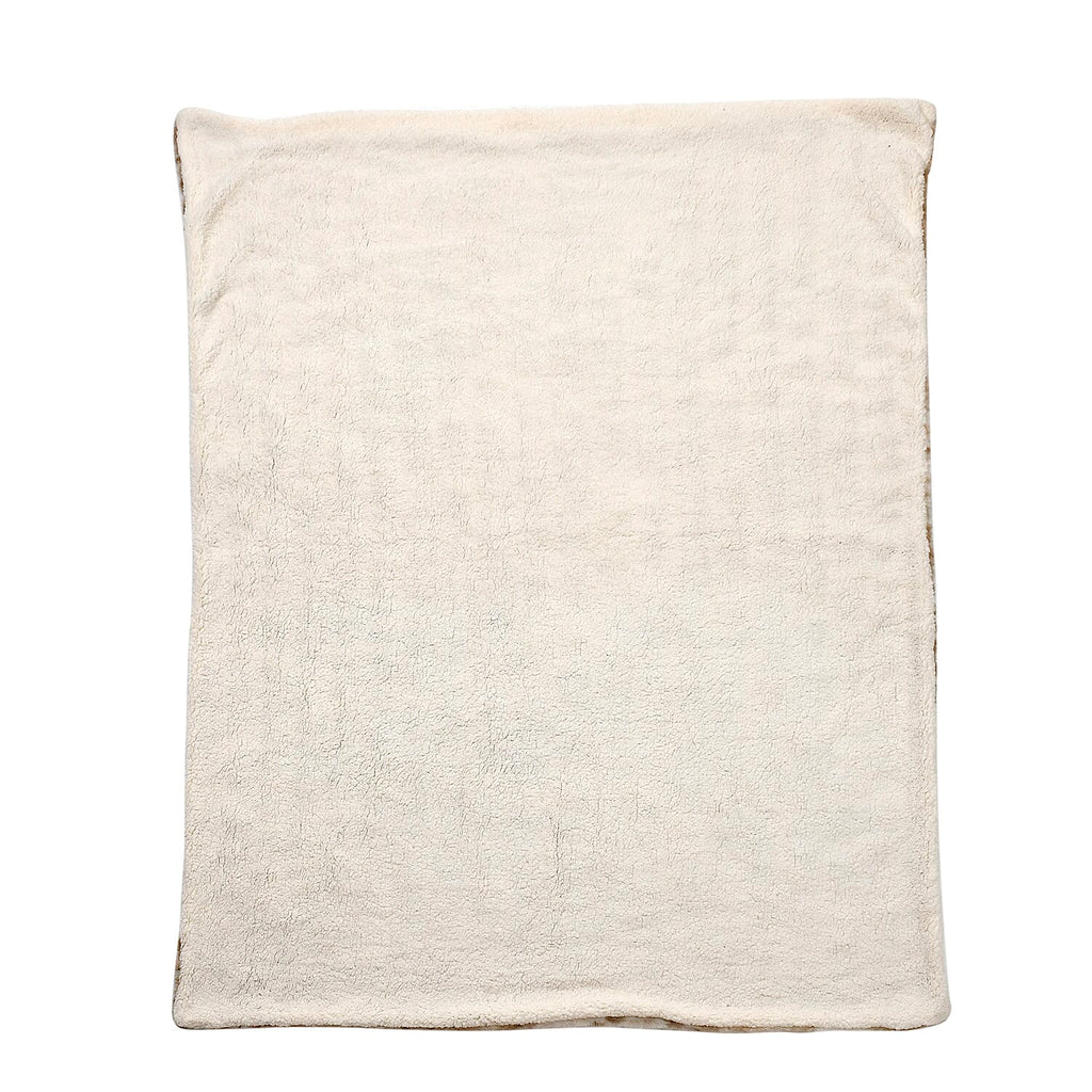 Super Soft Luxurious Faux Fur Blanket 600GSM - Khaki