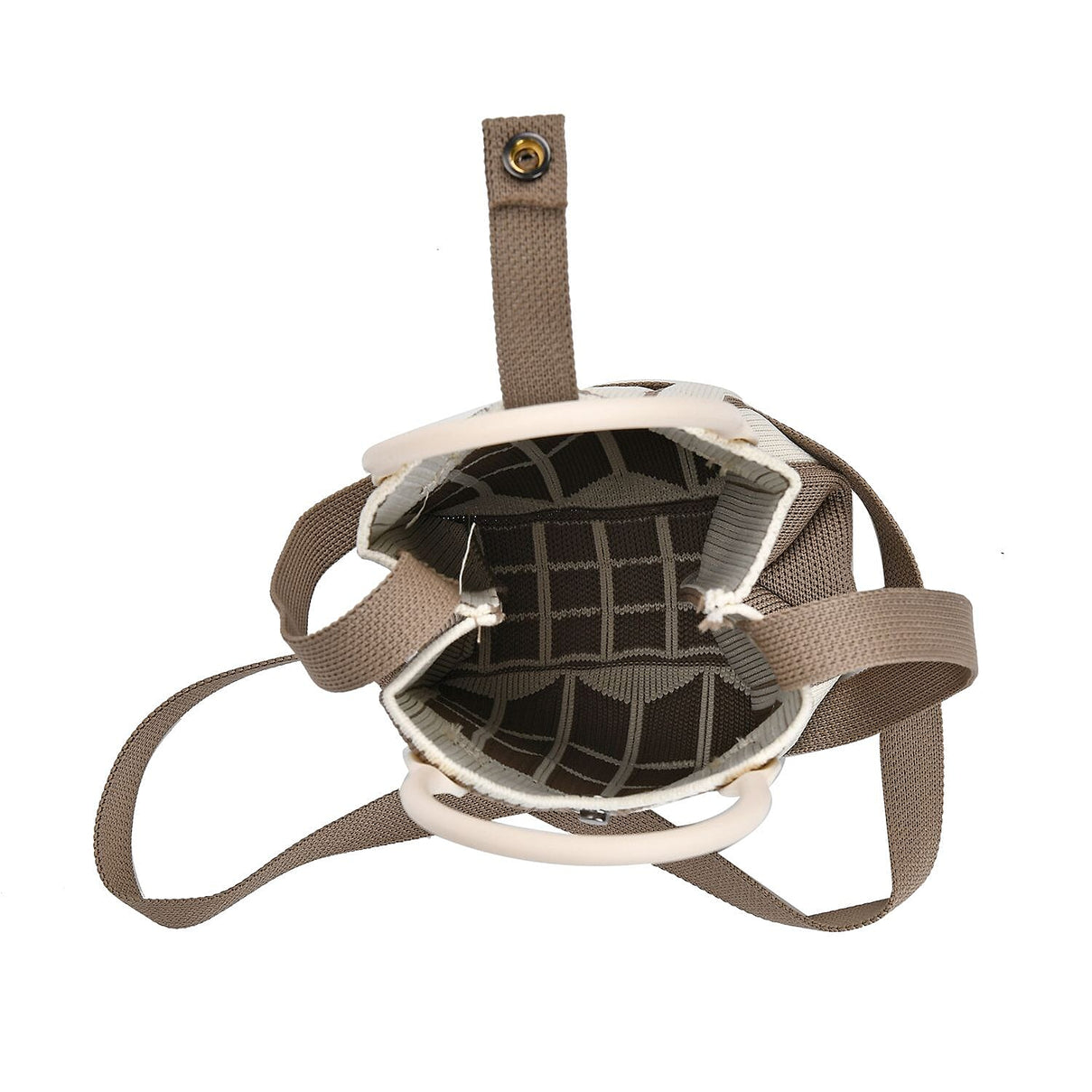 Rhombus Pattern Crossbody Bag with Handle Drop 7711291 5