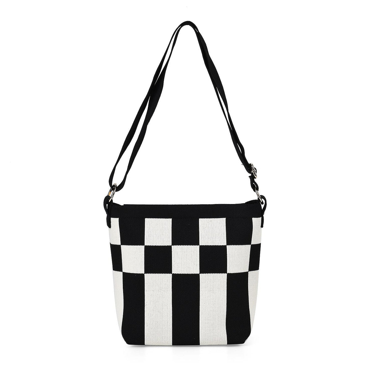 Check Pattern Crossbody Bag with Shoulder Strap 7710970 0
