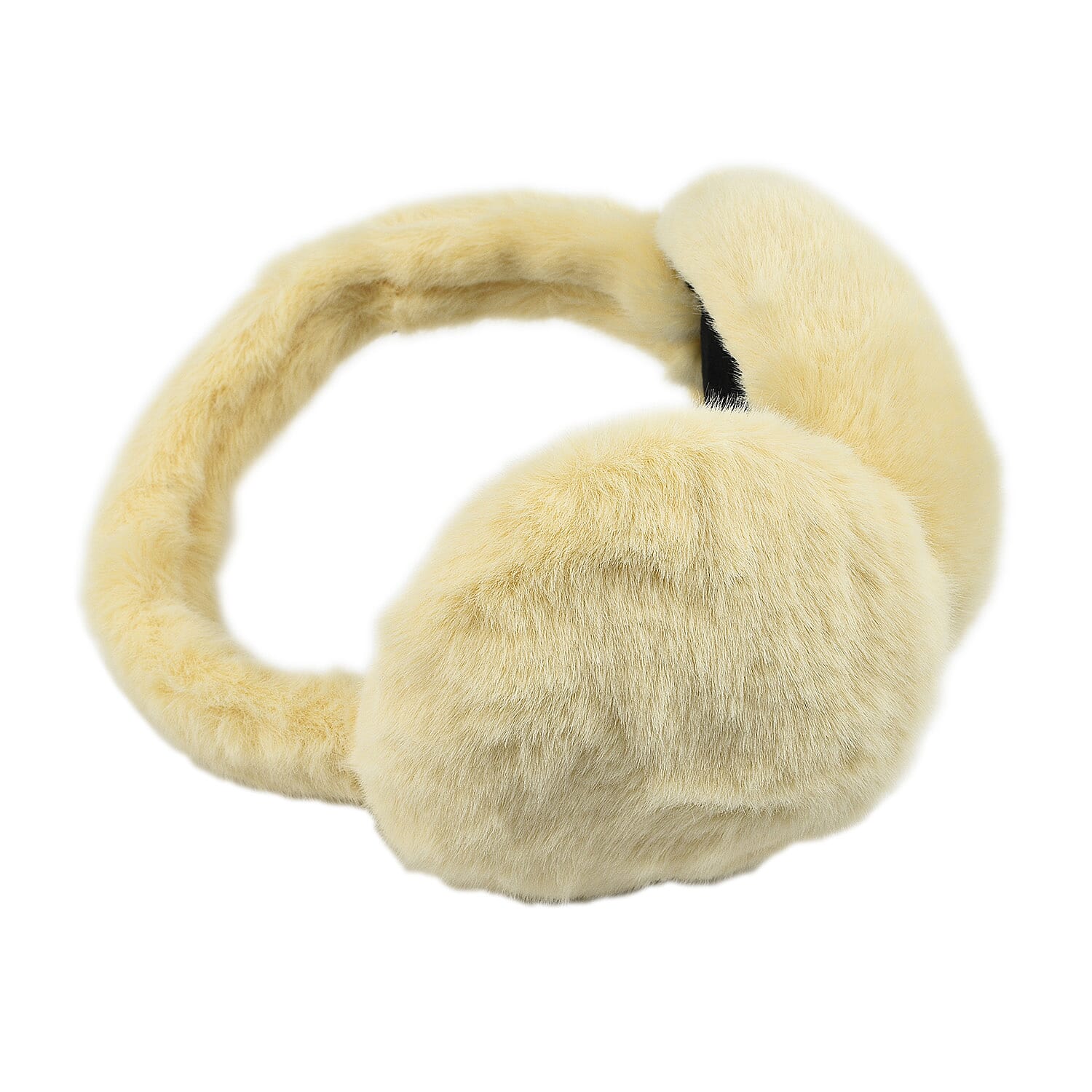 2 Piece Set - Faux Fur Earmuffs and Scarf - Beige 7583370 4