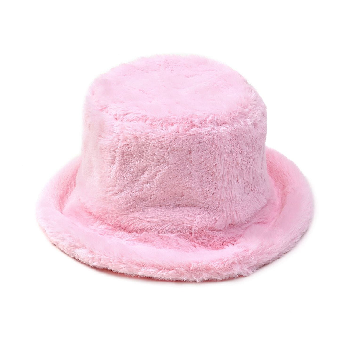 2 Piece Set - Faux Fur Hat and Scarf - Pink 7590846 1