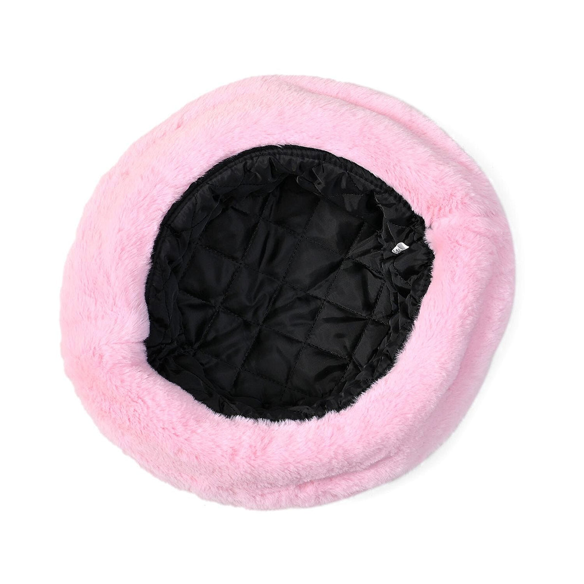 2 Piece Set - Faux Fur Hat and Scarf - Pink 7590846 2