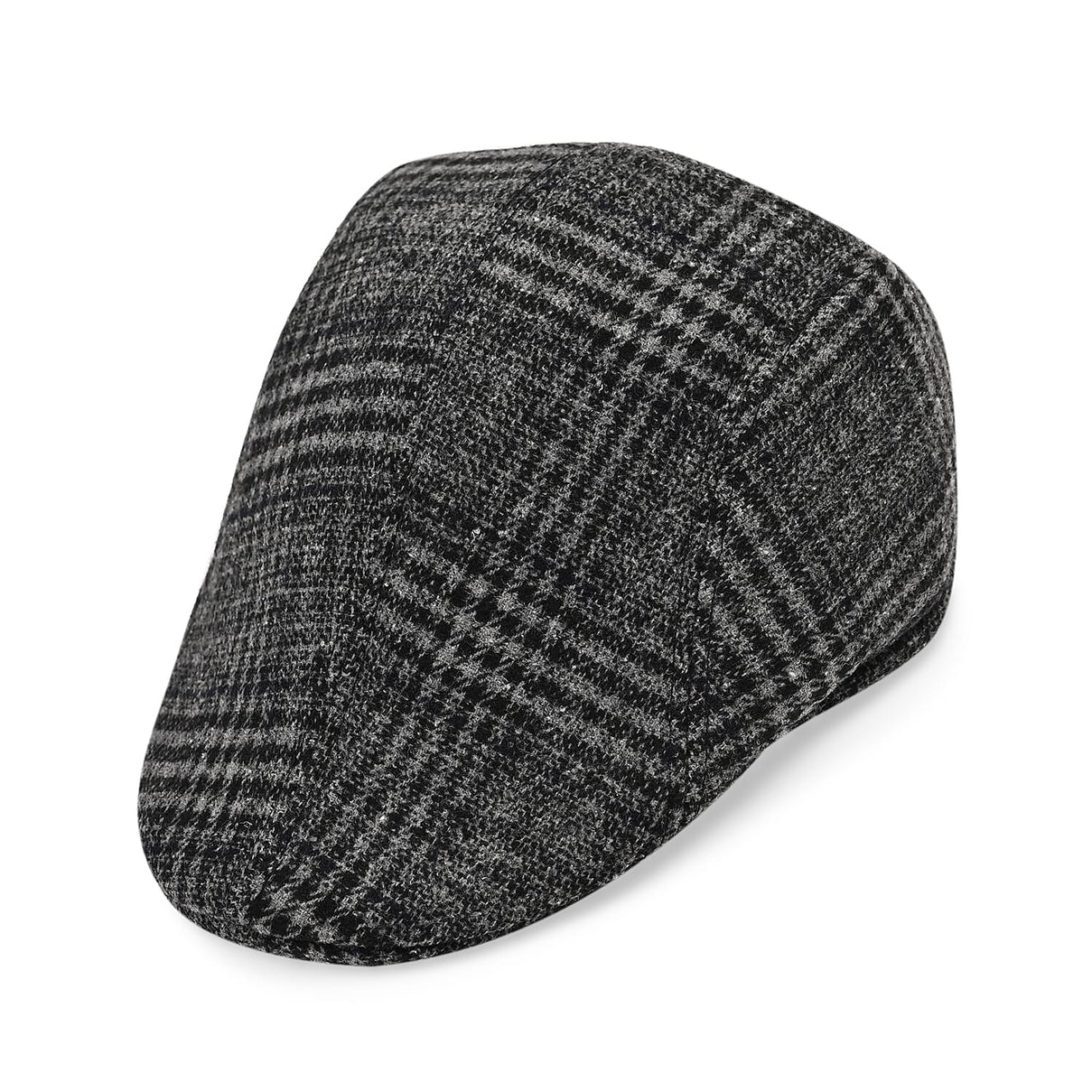 Snapback Vintage Checked Flat Cap (57 cm) - Dark Grey 7827733 0