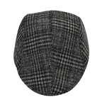 Snapback Vintage Checked Flat Cap (57 cm) - Dark Grey