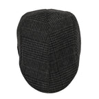 Snapback Vintage Checked Flat Cap (57 cm) - Black