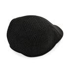 Snapback Vintage Checked Flat Cap (57 cm) - Black