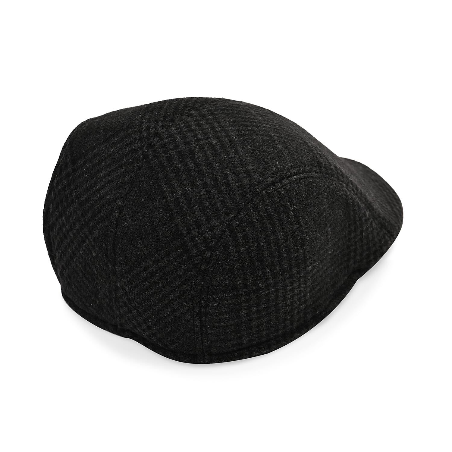 Snapback Vintage Checked Flat Cap (57 cm) - Black. V32516265 5