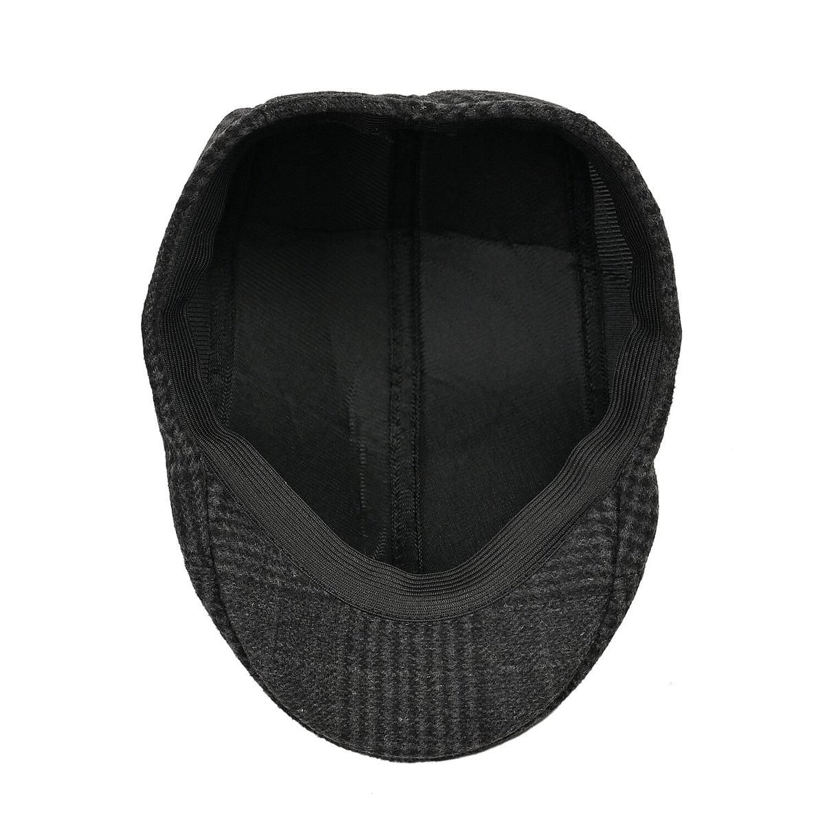 Snapback Vintage Checked Flat Cap (57 cm) - Black. V32516265 6