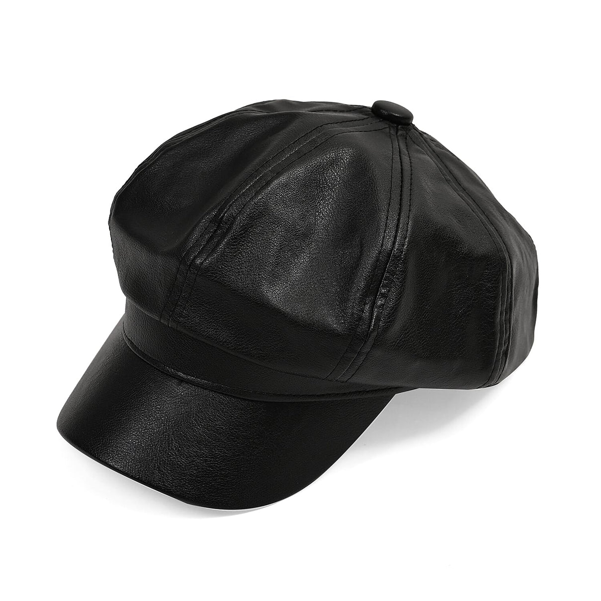 Snapback Baker Boy Cap (57cm) - Black V32515400 0
