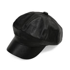Snapback Baker Boy Cap (57cm) - Black