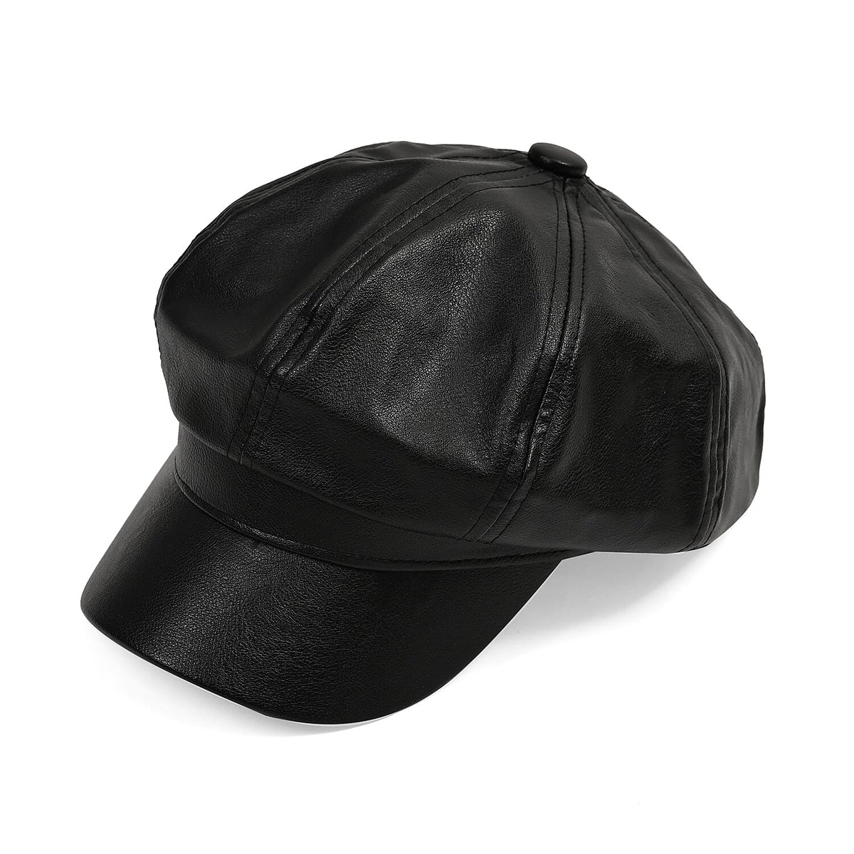 Snapback Baker Boy Cap (57cm) - Black V32515400 0