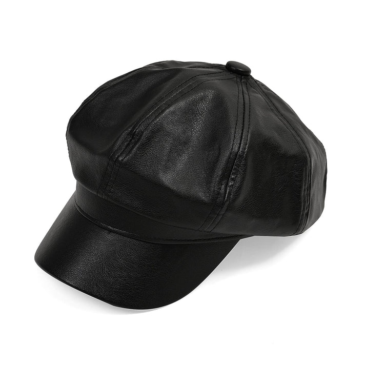 Snapback Baker Boy Cap (57cm) - Black V32386685 1