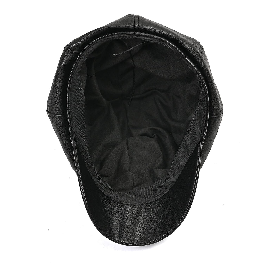 Snapback Baker Boy Cap (57cm) - Black