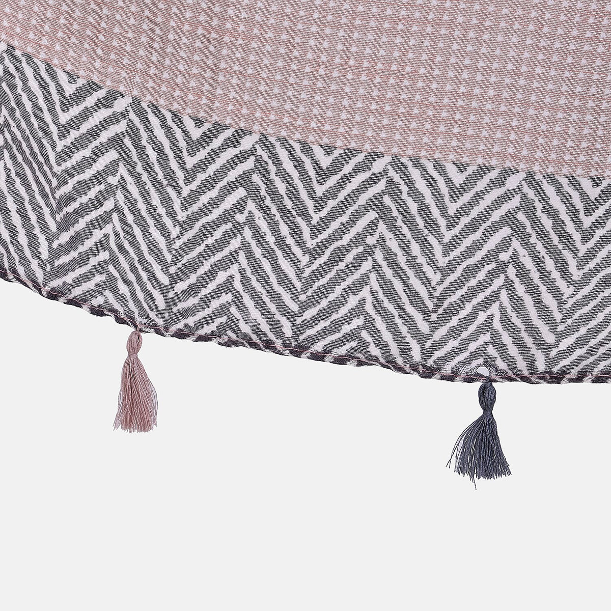 Closeout Deal New Arrival Printed Scarf with Tassels 7751719 7