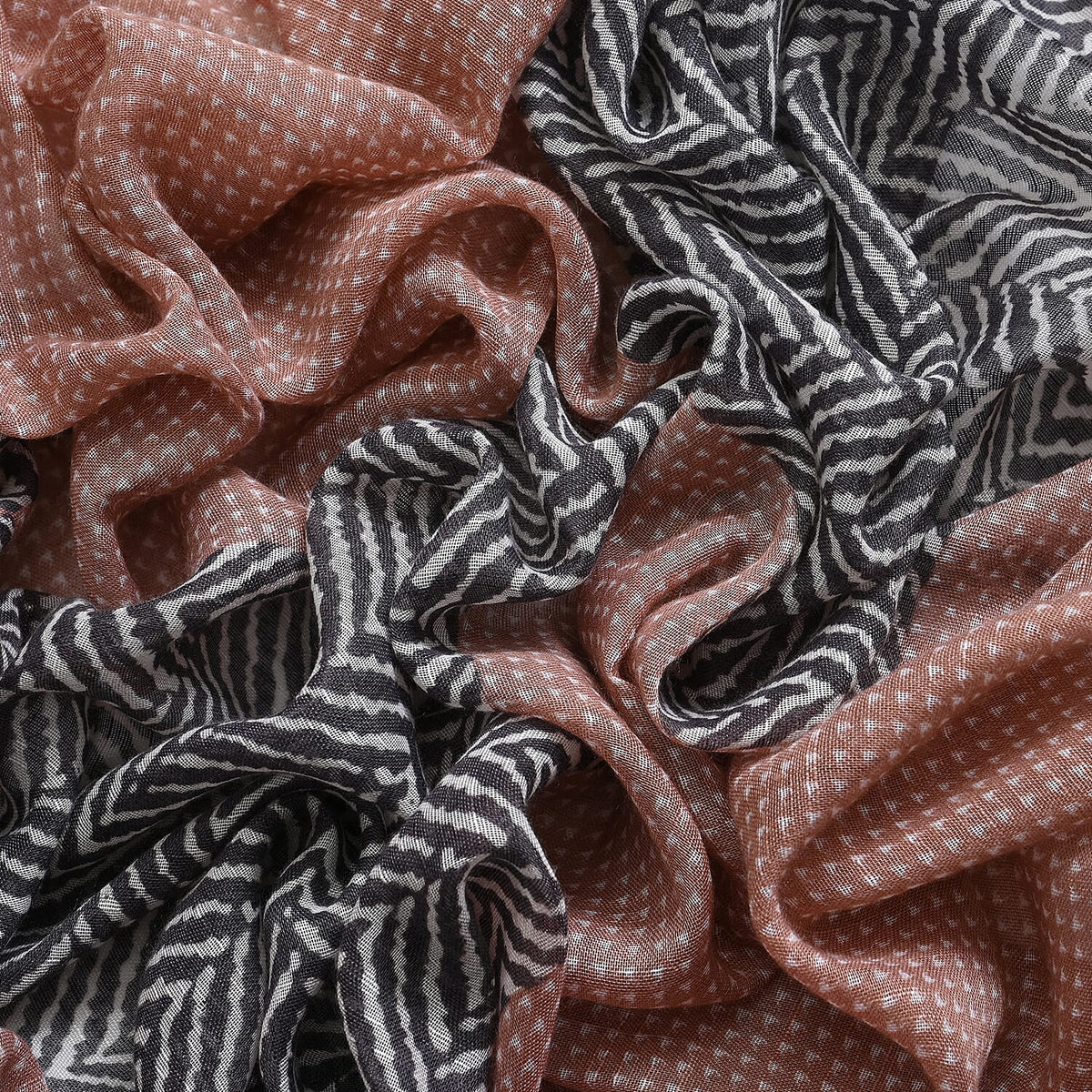 Closeout Deal New Arrival Printed Scarf with Tassels 7751719 10