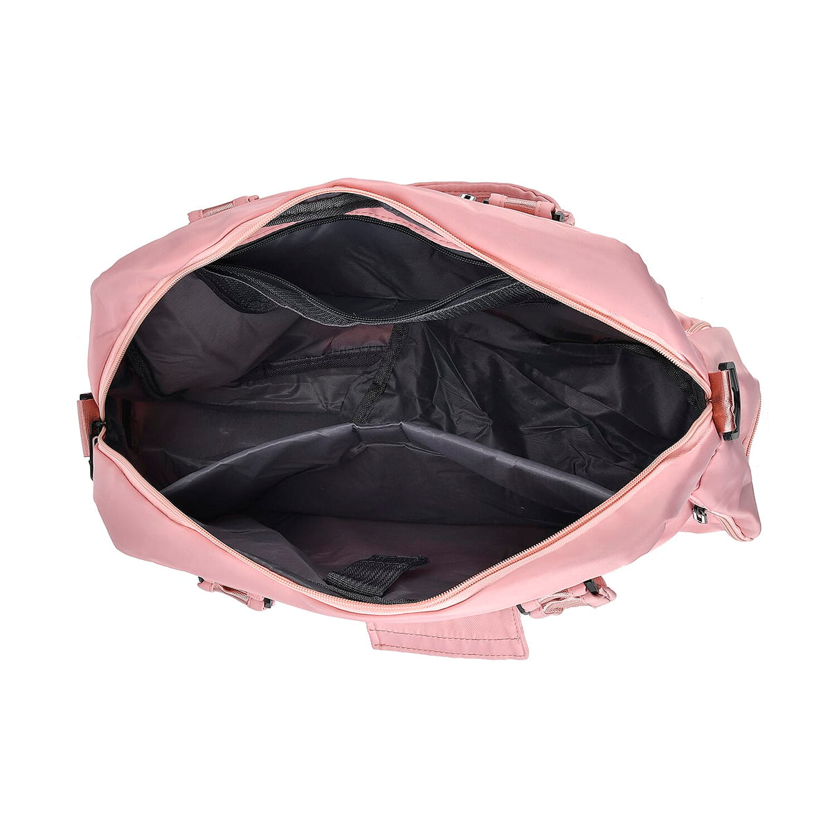 Water Repellent Pleated Travel Dufflle Bag - Light Pink 7689135 3