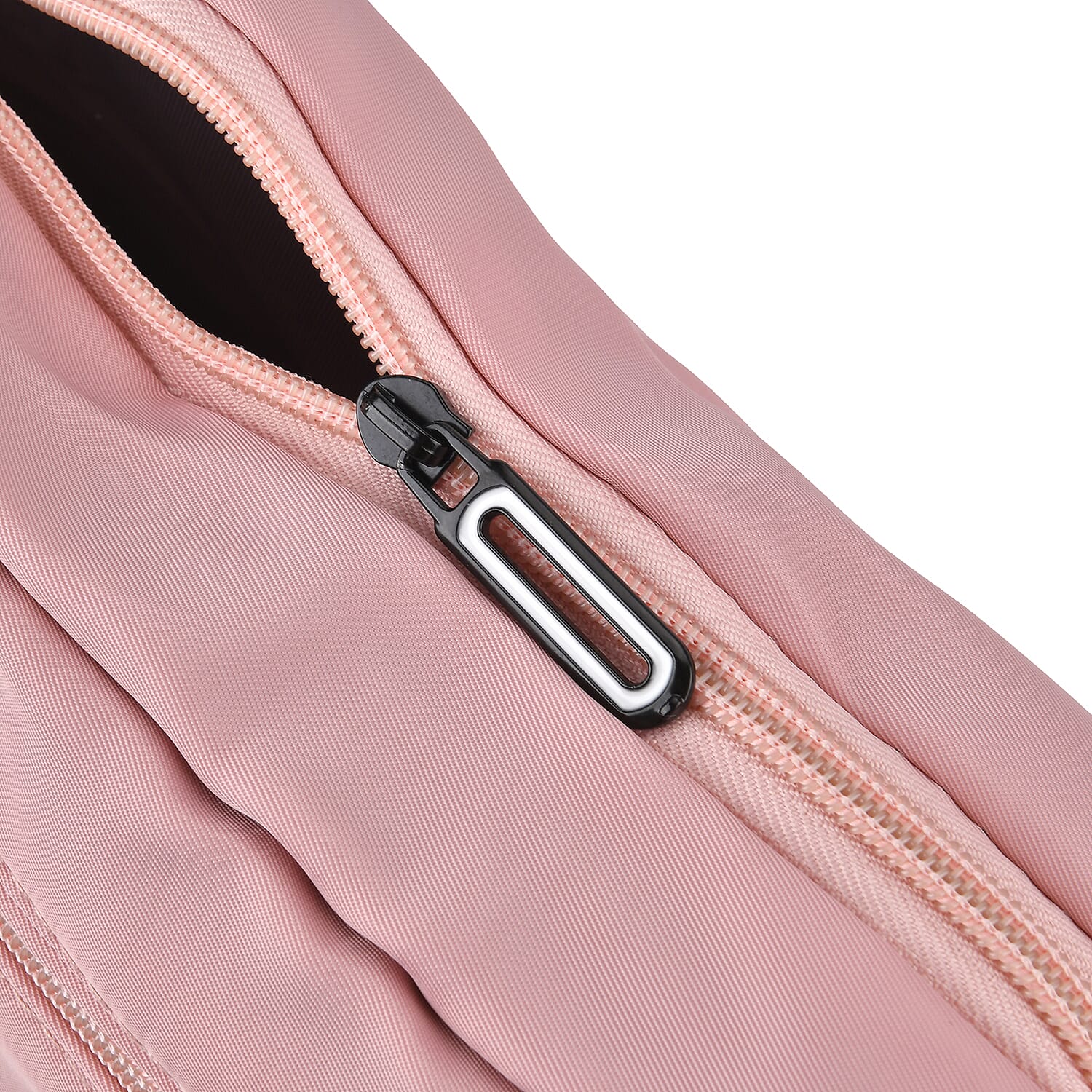 Water Repellent Pleated Travel Dufflle Bag - Light Pink 7689135 4