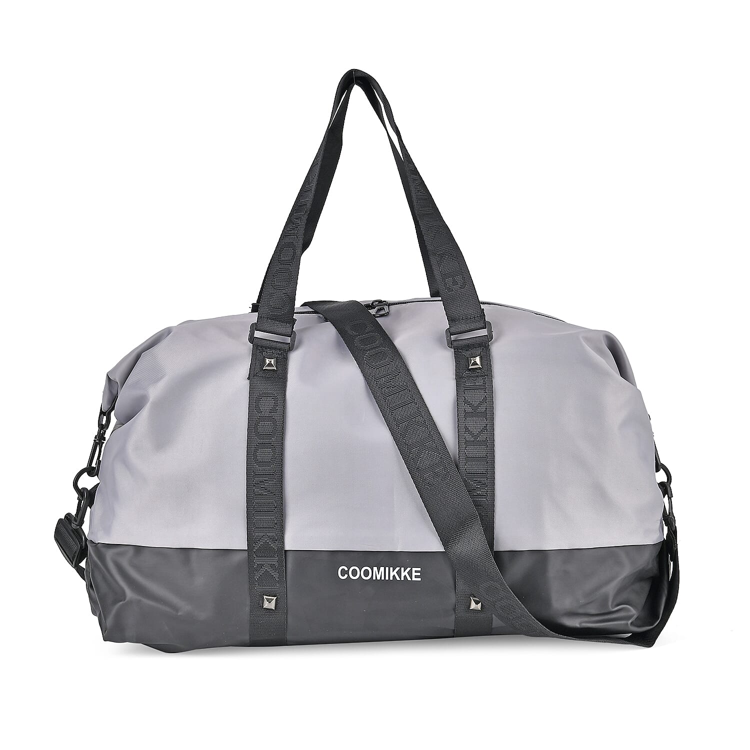 Duffle Bag- 3 slip pockets and 1 zip pocket - Water Repellent Multipurpose - Grey 7689186 0